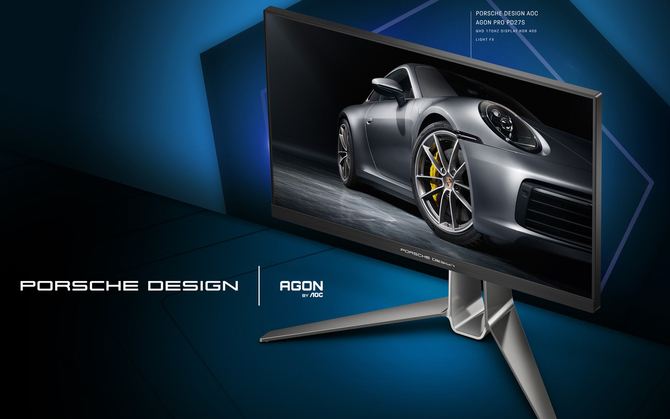 AGON PRO PD27SM Porsche Design - 27-calowy monitor 170 Hz, stylistycznie nawiązujący do aut sportowych [1]