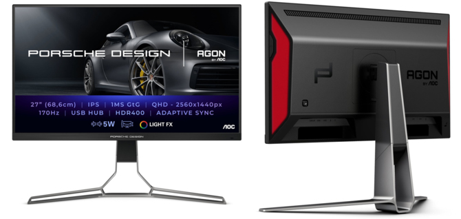 AGON PRO PD27SM Porsche Design - 27-calowy monitor 170 Hz, stylistycznie nawiązujący do aut sportowych [2]