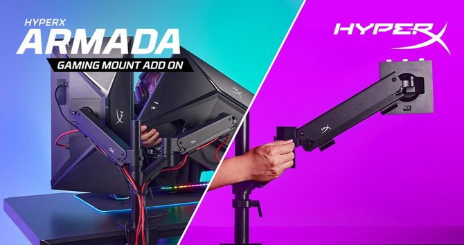 HyperX Armada 25 i HyperX Armada 27 - nowe monitory dla graczy w zestawie z uchwytem i biurkowym ramieniem [4]
