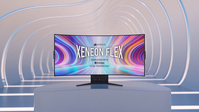 Corsair XENEON FLEX 45WQHD240 OLED - pierwszy na świecie monitor OLED z możliwością płynnej regulacji zakrzywienia [1]
