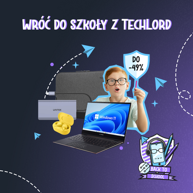 Promocja w sklepie TechLord - niższe ceny na laptopy, klawiatury, myszki, monitory, słuchawki. Do tego raty 0% na wszystko [nc1]