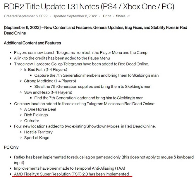 AMD FSR 2.0 zadebiutowało w kolejnej grze - tym razem mowa o Red Dead Redemption 2 od studia Rockstar [2]