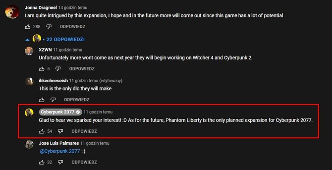 CD Projekt RED potwierdza, że Cyberpunk 2077: Phantom Liberty będzie jedynym dodatkiem fabularnym do popularnej gry [2]