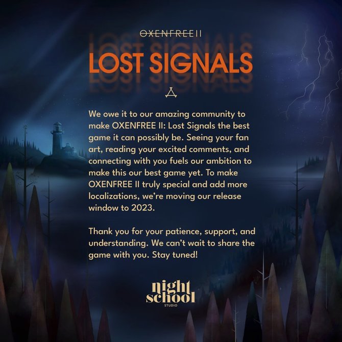 Oxenfree 2: Lost Signals – kontynuacja wybitnej przygodówki pojawi się później niż obiecywano. Netflix ma jednak coś na pocieszenie [2]