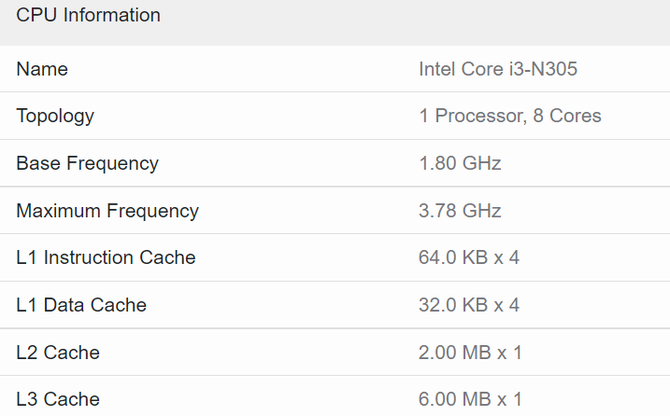 Intel Core i3-N300 i i3-N305 - jednostki Alder Lake-N oparte na rdzeniach Gracemont trafiły do bazy Geekbench [2]