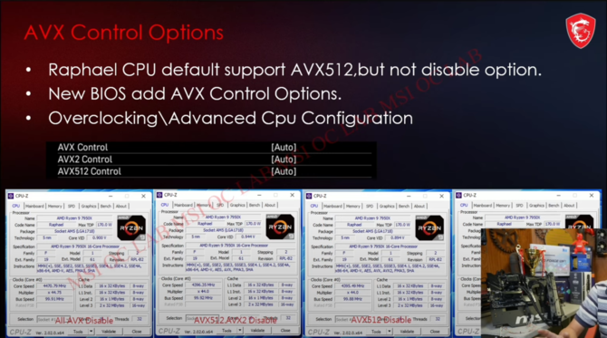 AMD Ryzen 7000 - nowy BIOS firmy MSI dla płyt głównych umożliwia OC układu graficznego oraz wyłączenie funkcji AVX [2]