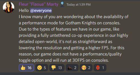 Gotham Knights na konsolach PlayStation 5 oraz Xbox Series zadziała w 30 klatkach na sekundę [2]