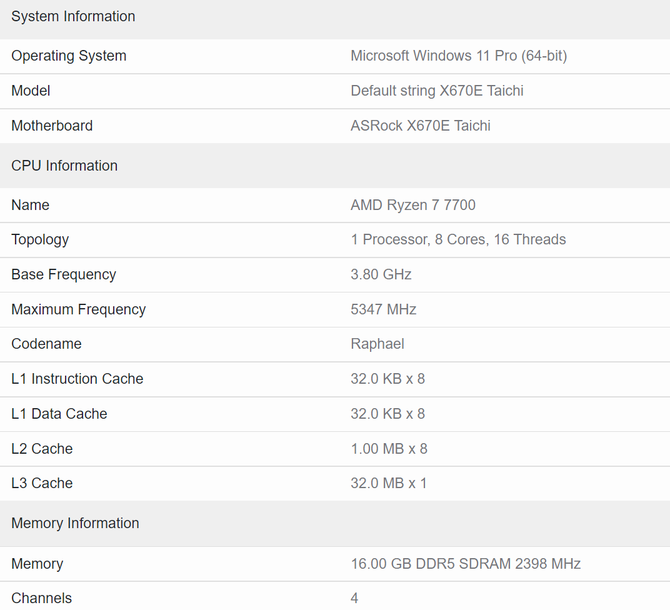 AMD Ryzen 7 7700 doczekał się pierwszego testu w Geekbench. To najwolniejszy chip Zen 4 w zastosowaniach jednordzeniowych [3]