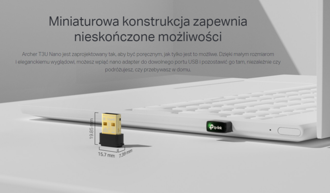 TP-Link Archer T3U Nano – miniaturowa, dwuzakresowa karta sieciowa USB w cenie poniżej 100 zł [2]