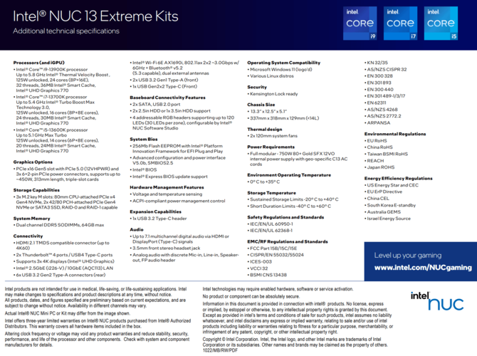 Intel NUC Raptor Canyon - zestaw komputerowy dla graczy z Core i5-13600K, Core i7-13700K lub Core i9-13900K [8]