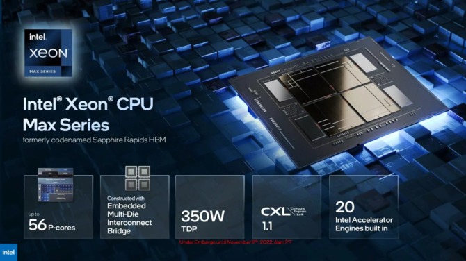 Intel Xeon Max Series oraz Data Center Max Series - premiera procesorów Sapphire Rapids z HBM2e oraz GPU Ponte Vecchio [2]