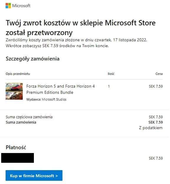 Microsoft zwraca pieniądze i usuwa z bibliotek gry Forza Horizon 4 i Forza Horizon 5 kupione podczas niedawnego błędu cenowego [3]