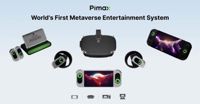 Pimax Portal - universal, advanced 4K handheld for VR and mobile gaming.  Extremely interesting device [1]