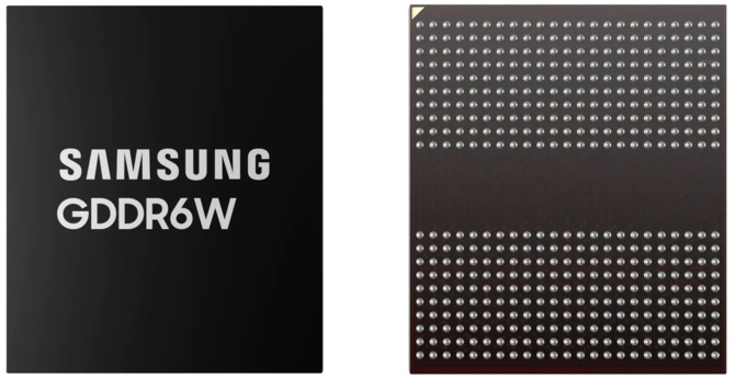 Samsung prezentuje pamięć typu GDDR6W dla kart graficznych, układów w notebookach i dla akceleratorów na rynek HPC/AI [2]