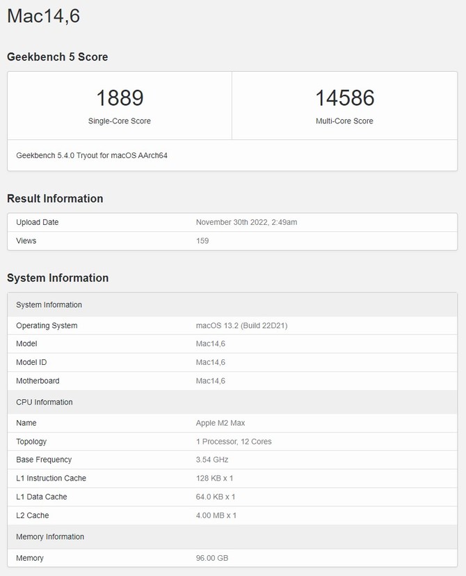 Apple M2 Max - nadchodzący procesor z 12 rdzeniami ARM dla MacBooków Pro został już przetestowany [2]