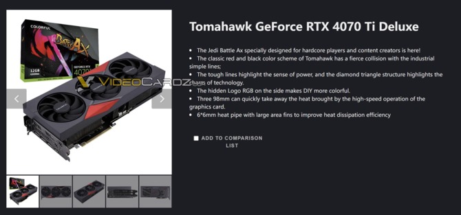 Colorful GeForce RTX 4070 Ti BattleAx Deluxe - we know the specification and appearance of Ada Lovelace's proprietary card [5]