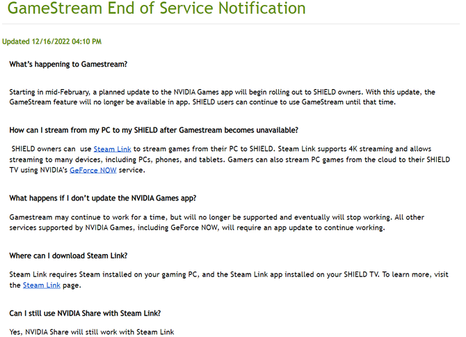 NVIDIA Shield TV straci jedną z podstawowych funkcjonalności - mowa o obsłudze funkcji GameStream [2]