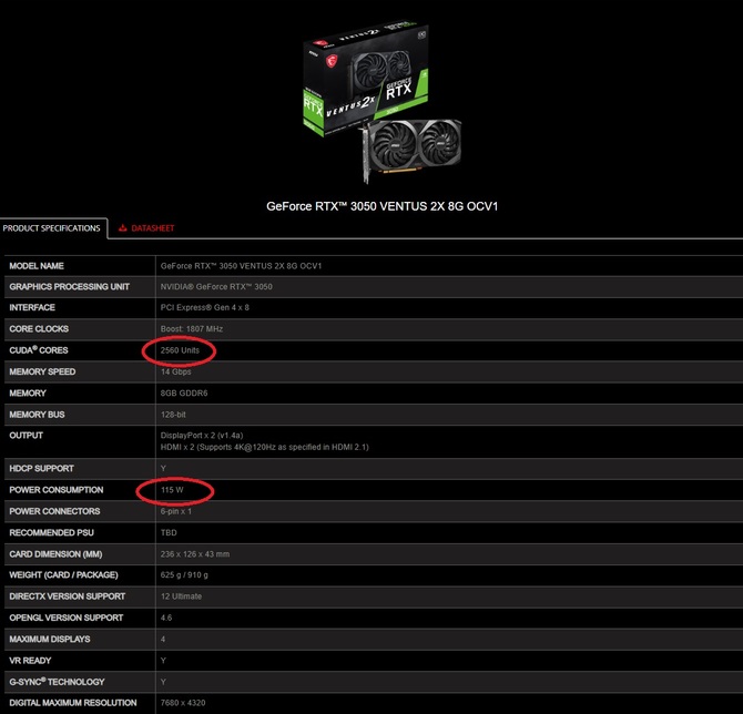 NVIDIA GeForce RTX 3050 debiutuje w nowej wersji z rdzeniem GA107. Można liczyć na lepszą wydajność energetyczną [2]