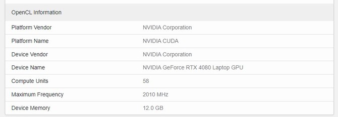 NVIDIA GeForce RTX 4080 Laptop GPU - układ graficzny Ada Lovelace dla laptopów pojawił się w pierwszym teście wydajności [3]