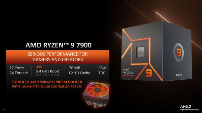AMD Ryzen 9 7900, Ryzen 7 7700 and Ryzen 5 7600 - premiere of new Zen 4 processors for economical [2]
