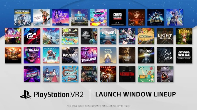 Sony PlayStation VR2 - producent potwierdził listę 37 gier, które zadebiutują w ciągu pierwszego miesiąca od premiery gogli [3]