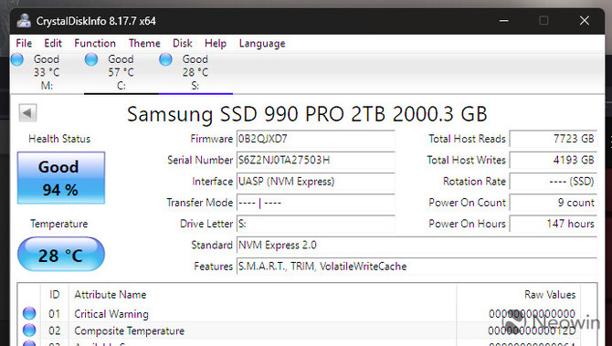 Samsung 990 PRO - problemy z żywotnością dysku SSD PCIe 4.0 i nieaktualnymi sterownikami [2]