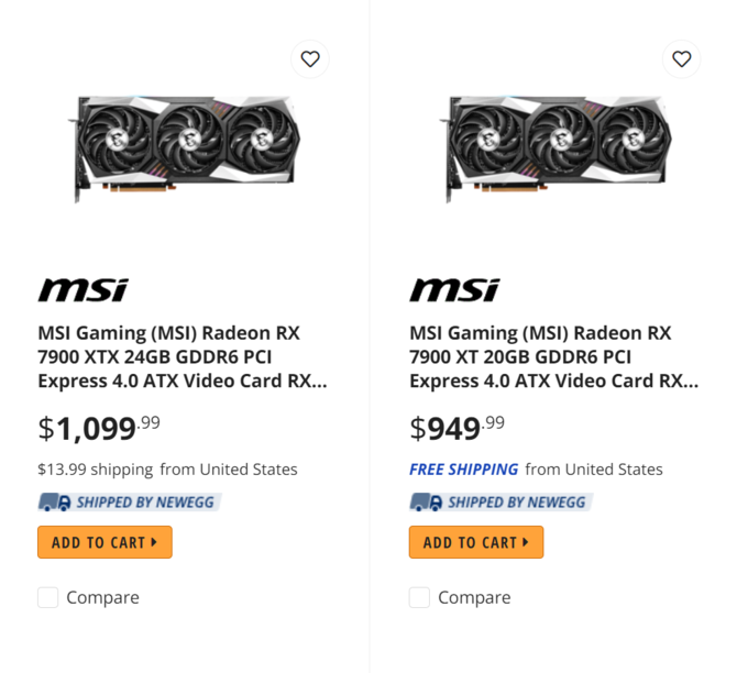 Karty graficzne MSI Radeon RX 7900 XT i RX 7900 XTX GAMING TRIO CLASSIC pojawiły się w sklepach. Ich ceny nie zaskakują [2]