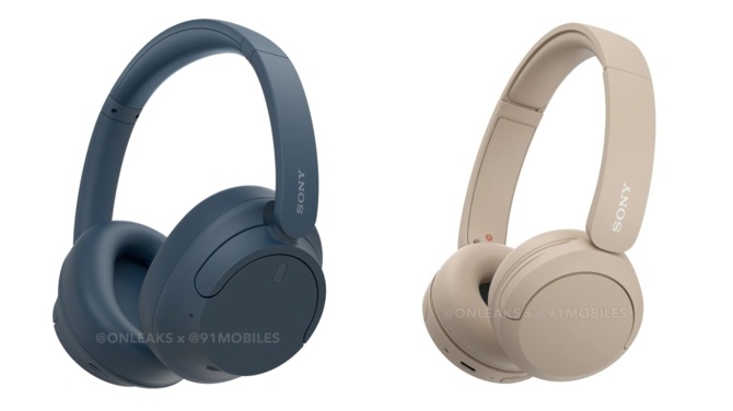 SONY WH-CH520 i WH-CH720N - znamy specyfikację, ceny i wygląd nadchodzących słuchawek z niższej i średniej półki [1]