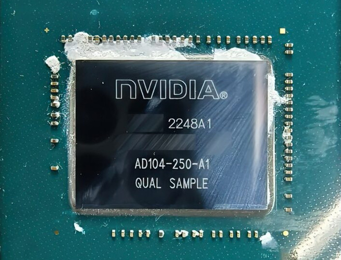 NVIDIA GeForce RTX 4070 - sfotografowano układ graficzny, w który ma zostać wyposażone nadchodzące GPU amerykańskiej firmy [2]