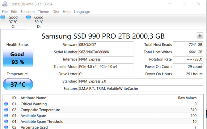 Samsung wydaje aktualizację oprogramowania do SSD 990 Pro. Niestety problem wydaje się nie być rozwiązany w pełni [2]