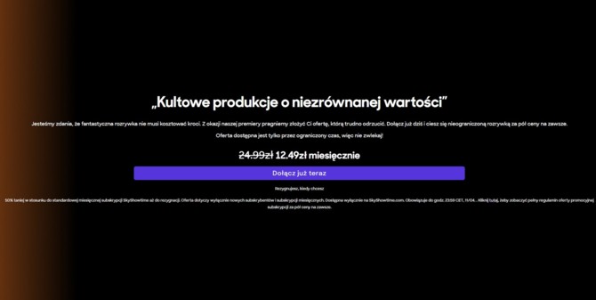 SkyShowtime debiutuje w Polsce - na premierę przygotowano ofertę z tańszą o 50% subskrypcją [2]
