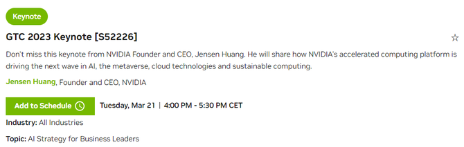 NVIDIA potwierdza konferencję na marcowym GTC 2023 z udziałem Jensena Huanga. Kolejne układy Ada Lovelace w drodze? [2]