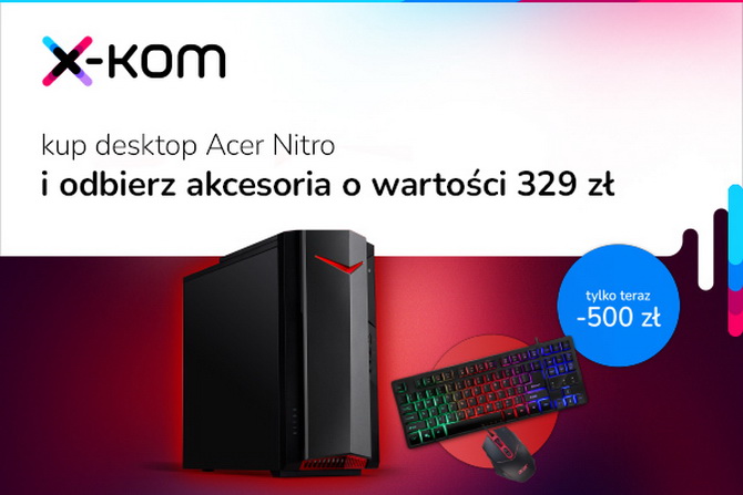 Promocja w x-kom na tańsze telewizory i komputery dla graczy ACER. Taniej też myszki, głośniki, słuchawki i inne akcesoria [nc1]