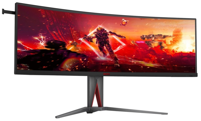 AOC Agon AG455UCX - 45-calowy monitor dla graczy z ekranem Dual Quad HD oraz ze 165 Hz częstotliwością odświeżania [1]