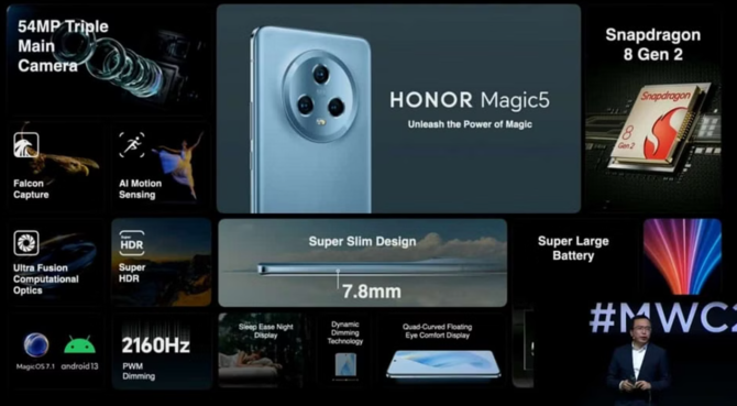 Honor Magic5, Magic5 Pro oraz Magic Vs - smartfony drogie, ale zapowiadają się świetnie. Do kupienia niestety tylko za granicą [nc1]