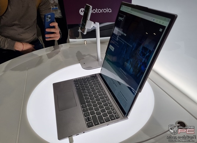 Lenovo ThinkBook - na targach MWC w Barcelonie pokazano działający prototyp laptopa ze zwijanym ekranem [nc1]