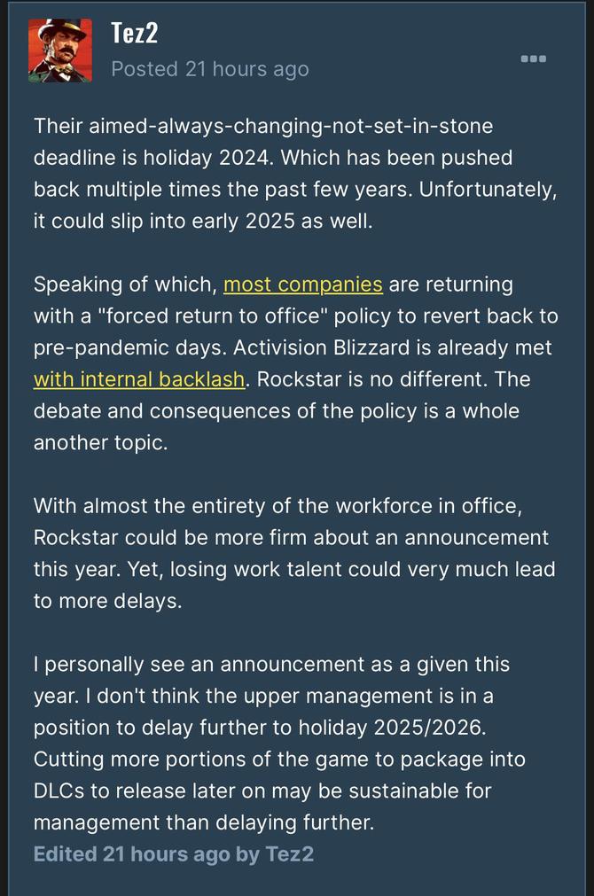 GTA 6 tiene la oportunidad de salir un poco antes.  Estas son buenas noticias.  Peor aún, tendrá un alto costo [3]