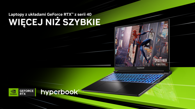Hyperbook prezentuje nową generację notebooków z układami graficznymi NVIDIA GeForce RTX 4000 Laptop GPU [1]