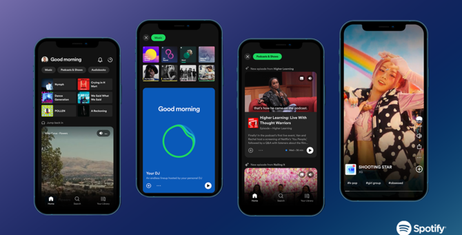 Spotify zmienia wygląd aplikacji mobilnej. Można zauważyć wyraźną inspirację TikTokiem i Instagramem [2]
