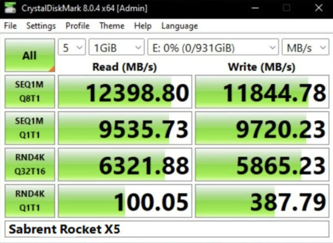 Sabrent Rocket X5 - nowy SSD zgodny z PCIe 5.0. Wyróżnia się osiągami i brakiem niestandardowego radiatora [2]