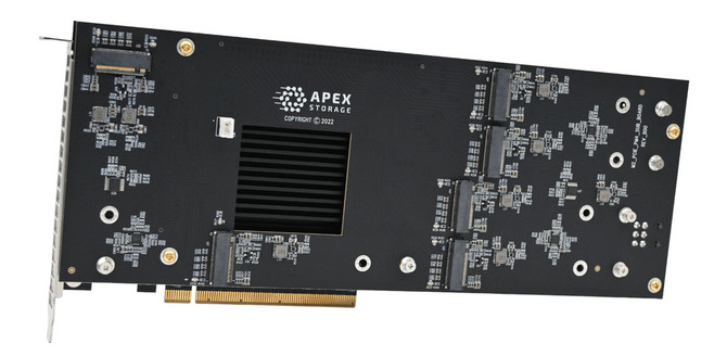 Apex Storage X21 - zaprezentowano pokaźną kartę rozszerzeń zdolną pomieścić aż 21 nośników SSD M.2 [2]