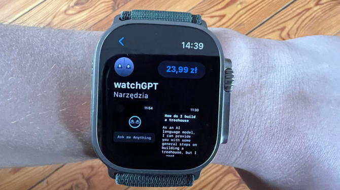 ChatGPT wkracza do smartwatchy. Oto aplikacja WatchGPT, którą można synchronizować z asystentem głosowym Siri [2]