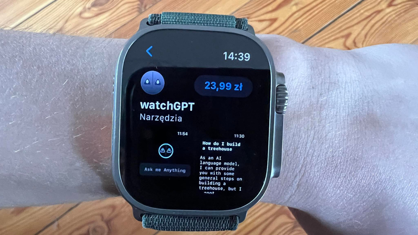 ChatGPT wkracza do smartwatchy. Oto aplikacja WatchGPT, którą można