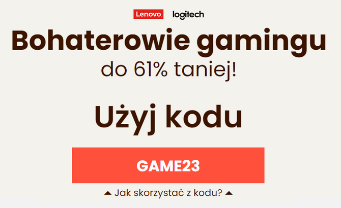 Promocja na podzespoły komputerowe: procesory, dyski SSD, klawiatury, zasilacze, obudowy. Taniej też laptopy Lenovo [nc1]