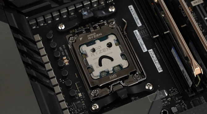 AMD Ryzen 9 7950X3D - overclocker uszkodził procesor podnosząc jego napięcie. Rezultatem mogą być poprawki do BIOS-u [1]