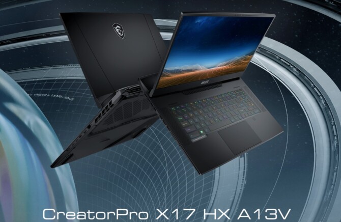 MSI CreatorPro HX - prezentacja mobilnych stacji roboczych, maksymalnie z układem NVIDIA RTX 5000 Ada Laptop GPU [1]