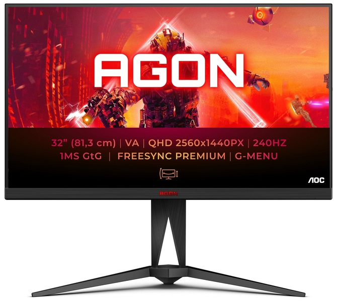 AOC AGON AG325QZN/EU - znamy cenę 32-calowego monitora dla graczy z ekranem Fast VA i z odświeżaniem 240 Hz [2]
