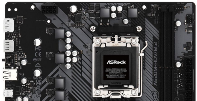 ASRock A620-HDV/M.2 - poznaliśmy wygląd pierwszej płyty głównej z chipsetem A620. Nadchodzi tania opcja pod Ryzena 7000X3D? [1]