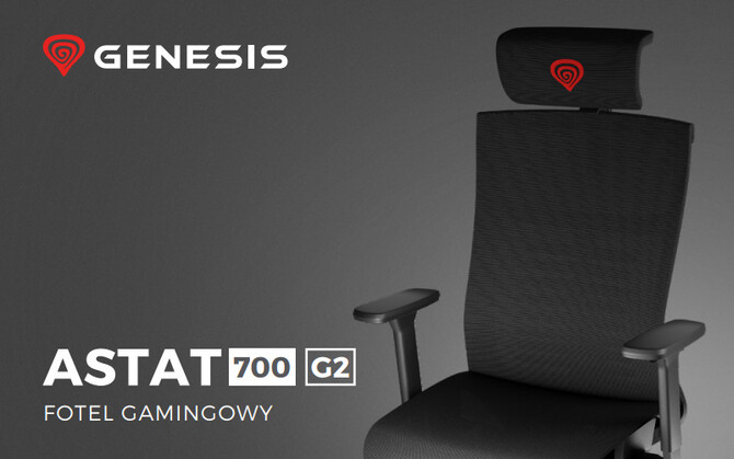 Genesis Astat 700 G2 - udany fotel dla graczy doczekał się odświeżonej wersji. Zmiany są kosmetyczne, ale uzasadnione [1]