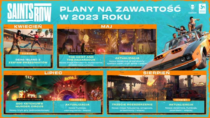 Saints Row - a vibrant development of the reboot of the series has been announced.  Plans for 2023, including DLC ​​inspired by Dead Island 2 [2]